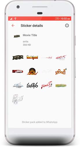 Ram Charan Stickers 4 WhatsApp screenshot 3