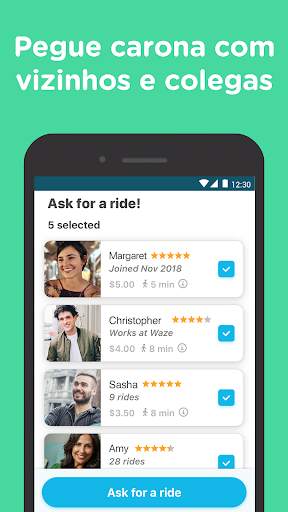 Waze Carpool - App de caronas do Waze screenshot 1