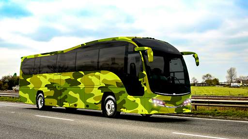 Army Bus Simulator 3D Army Coach Bus Driving Games screenshot 2