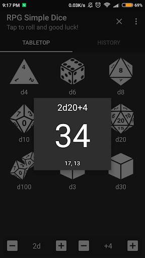 RPG Simple Dice screenshot 2