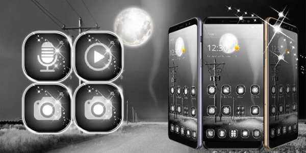 Black & White Launcher Theme screenshot 7