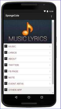 Sponge Cola Music Lyrics screenshot 1