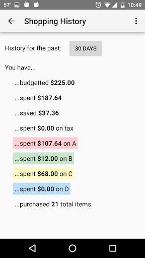 Fubajit Shopping Calculator screenshot 4