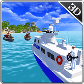 Navy Police Motor Boat Attack icon
