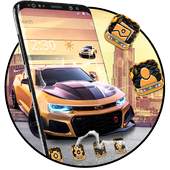 Cool Golden Sport Car Theme 1.1.2