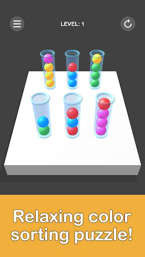 Bubble Sort 3D - Color Sorting screenshot 1