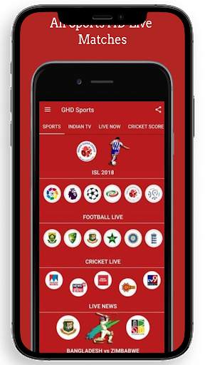 GHD SPORTS - Free Cricket Live TV Thop TV Guide screenshot 1