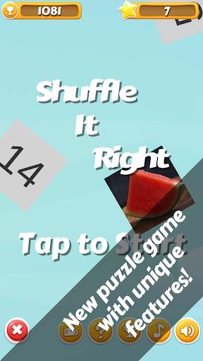 Shuffle it Right - puzzle game 😃 screenshot 1