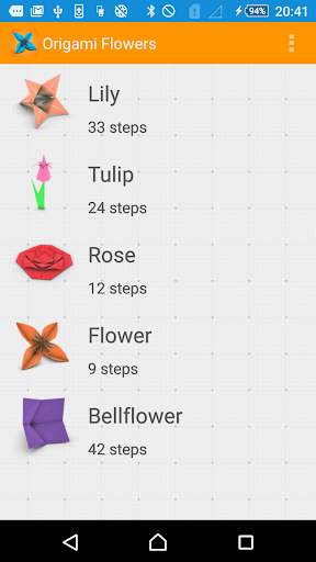 Origami Flower Instructions 3D screenshot 1
