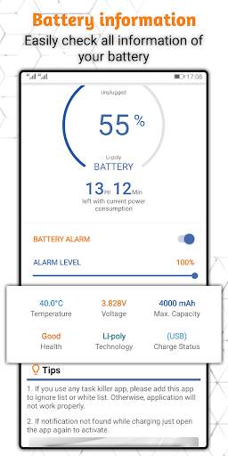 Battery 100% Alarm screenshot 2