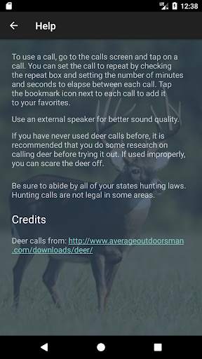Whitetail Deer Calls 4 تصوير الشاشة