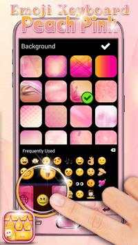 Emoji Keyboard Peach Pink screenshot 5