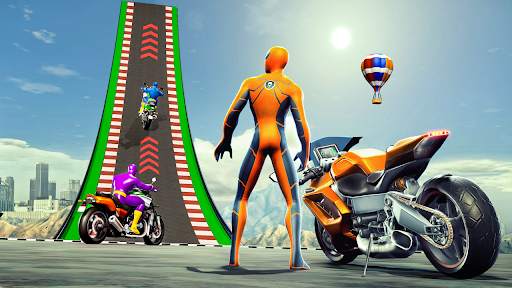 Super Hero Game - Bike Game 3D screenshot 2