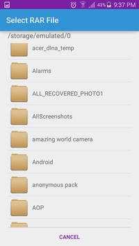 Rar Zip File Extractor screenshot 2