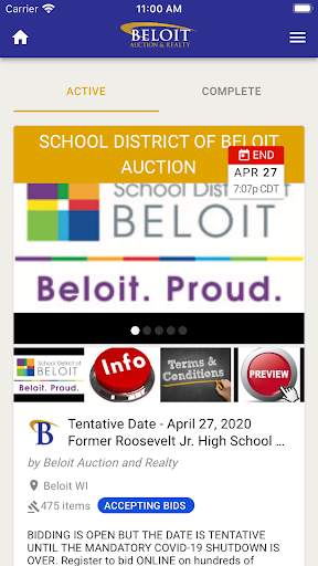 Beloit Auction скриншот 3