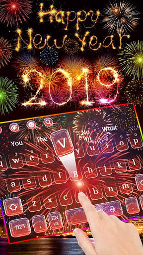 Happy New Year 2019 Keyboard Themes screenshot 1