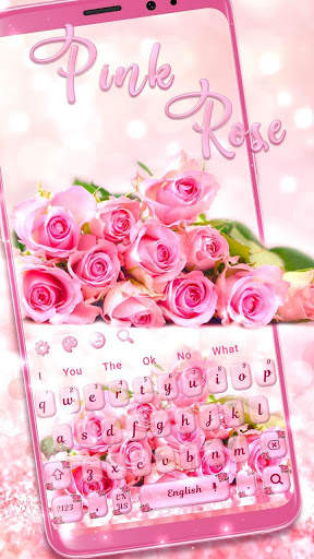 🌸Pink Rose Keyboard screenshot 1