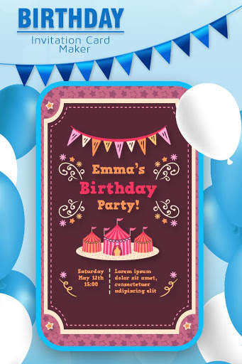 Birthday Invitation Card Maker screenshot 1