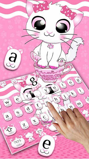 Cute Cat Keyboard Theme screenshot 2