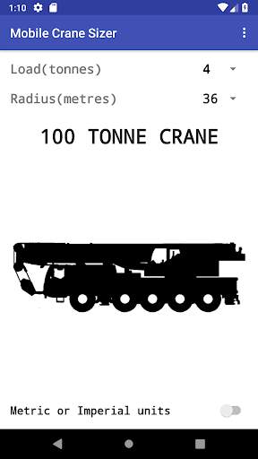Mobile Crane Sizer screenshot 2