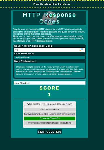 HTTP Response / Status Code screenshot 14