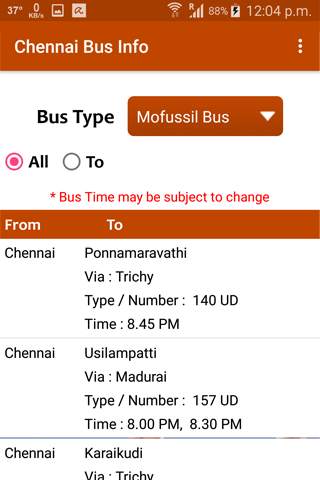 Chennai Bus Info screenshot 3
