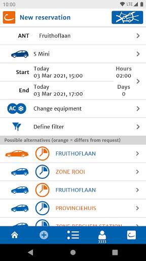 cambio CarSharing скриншот 4