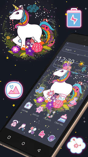 Cute unicorn theme list screenshot 5
