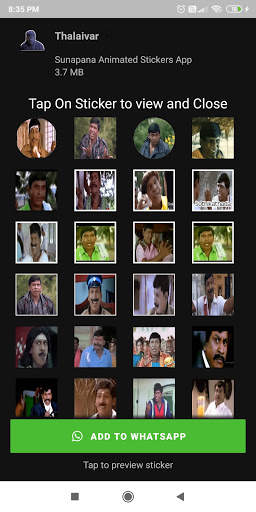 SUNAPANA : Tamil Animated Stickers For WAStickers screenshot 4