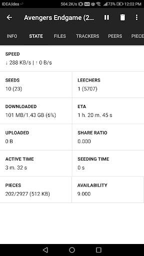 Torrent Lite (Dark Mode) screenshot 5