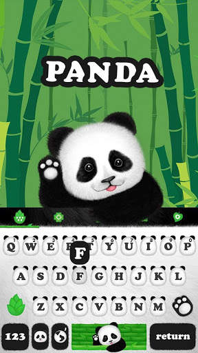 Panda Keyboard Theme скриншот 1