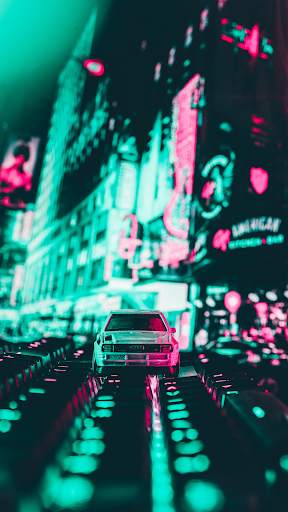 Neon Lights Car Wallpaper HD screenshot 4