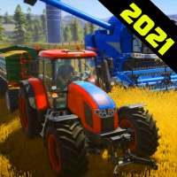 Real Tractor Thresher Games 2021:Farming Challenge logo
