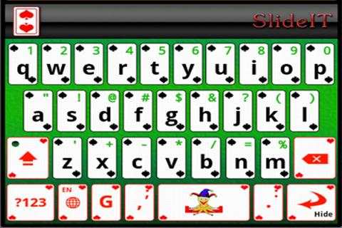 SlideIT Blackjack Cards Skin 4 تصوير الشاشة