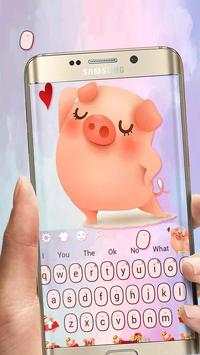 Happy Pink Pig Keyboard screenshot 1