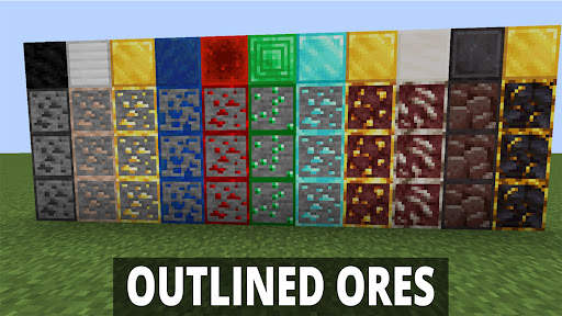 Outlined Ores Mod Minecraft screenshot 2