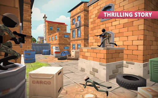 Stickman Battle Royale Free Firing : WW2 Battle screenshot 2