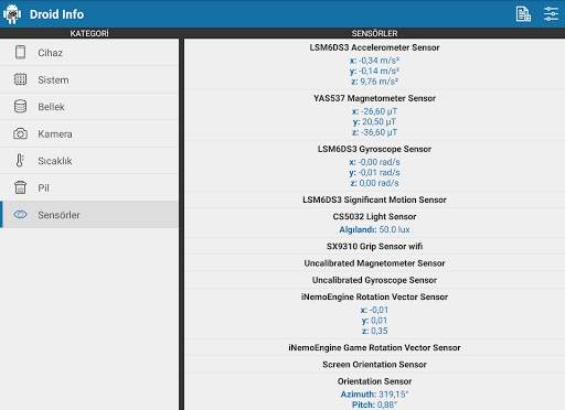 Droid Hardware Info screenshot 16