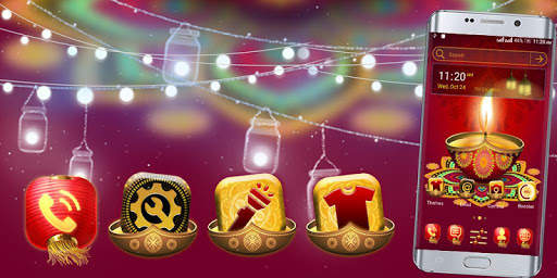 Happy Diwali Launcher Theme 2 تصوير الشاشة