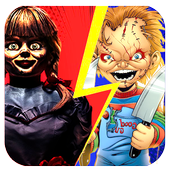 Chucky vs annabelle wallpaper HD icon