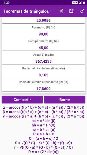 Calculadora de geometría screenshot 7