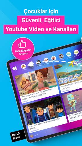 Güvenli Çocuk Videoları: Yubi Kids screenshot 1