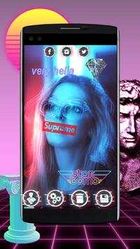 Aesthetic Photo Editor – Glitch Vaporwave Stickers screenshot 4