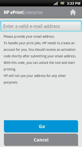 HP ePrint Enterprise for Good 3 تصوير الشاشة