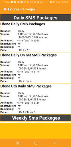 Uphone Sim Packages 2022 screenshot 5