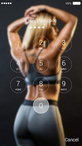 Fitness Girls Lock Screen screenshot 2