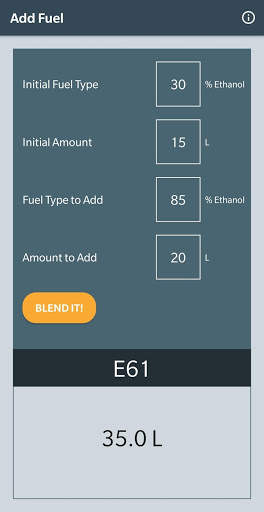 FlexCalc Mobile - The Ultimate FlexFuel Calculator screenshot 4