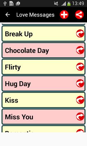 Love Messages for Whatsapp screenshot 1