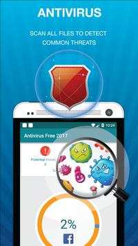Antivirus 2017  Free Ram Boost screenshot 1