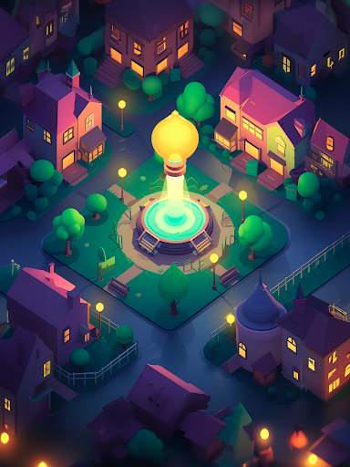Idle Light City: Clicker Games screenshot 9